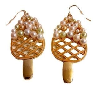 EUC - Lane Bryant Earrings Pastel FAUX Pearl Design